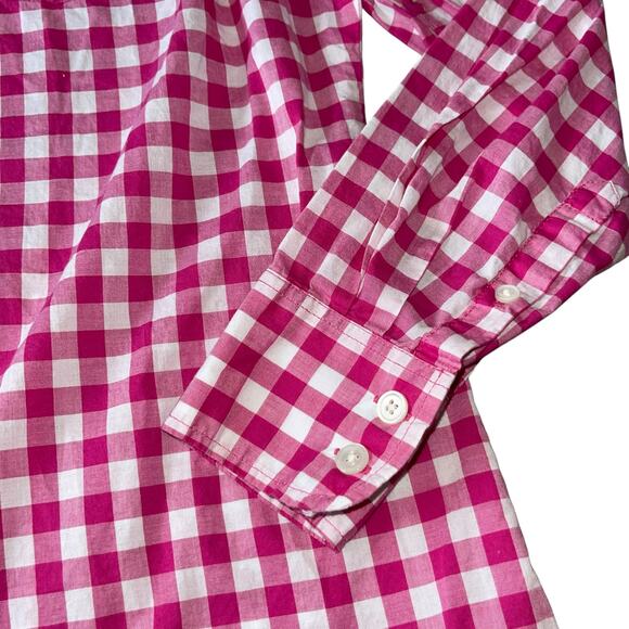 J. Crew Button Up Shirt Gingham Plaid Check - Picture 4 of 9